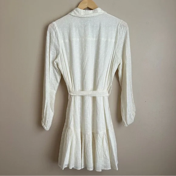 NWT BCBGeneration Midi Dress Long Sleeves Eyelet Shirtdress Size XS - Picture 8 of 10